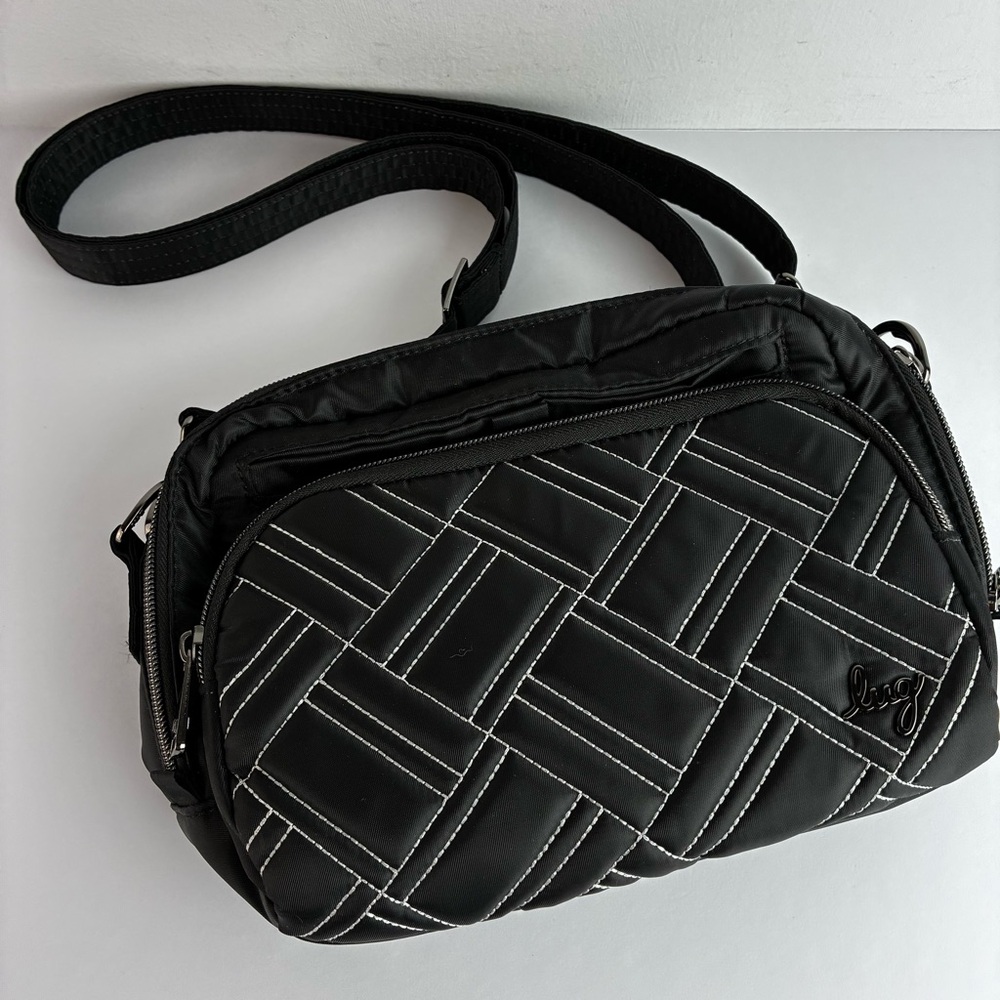 Lug Mini Ranger Black Quilted Crossbody